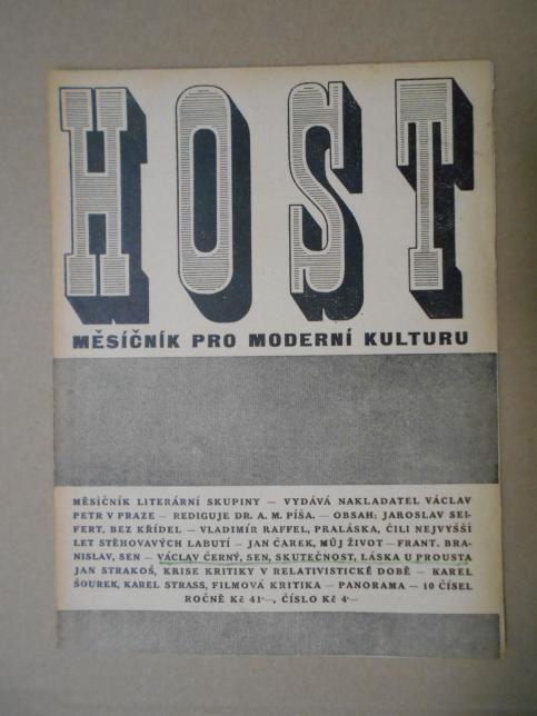 HOST měsíčník pro moderní kulturu / č. viz foto