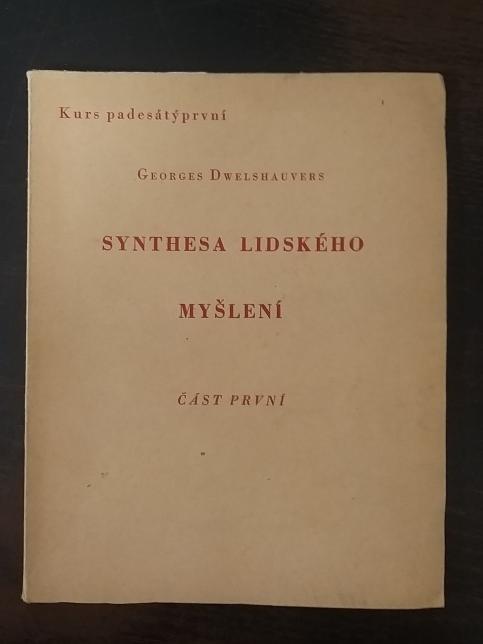 Synthesa lidského myšlení - část první