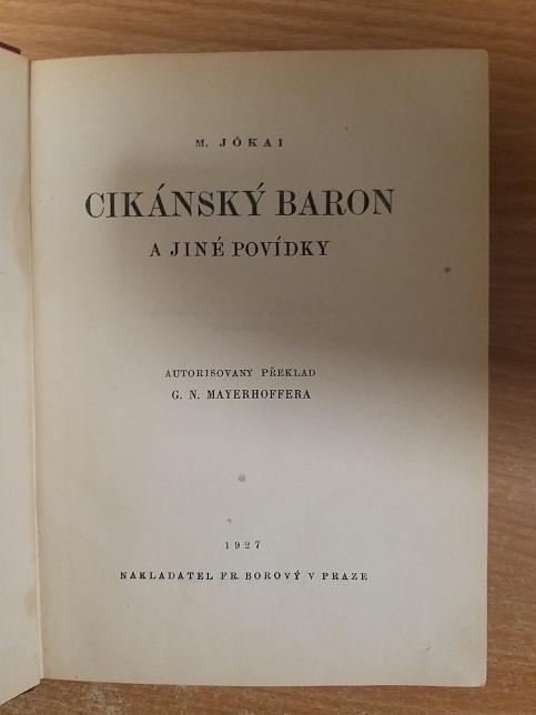 Cikánský baron a jiné povídky