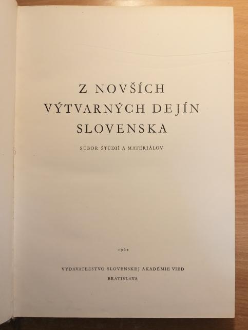 Z novších výtvarných dejín Slovenska