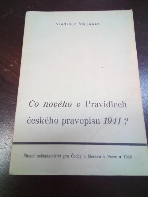 Co nového v pravidlech českého pravopisu 1941?