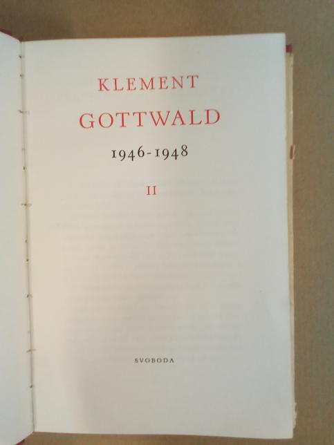 Klement Gottwald svazek II.