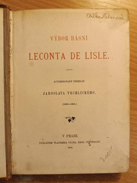 Výbor básní Leconta de Lisle