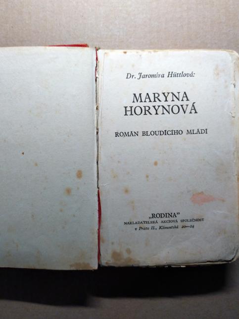 Maryna Horynová: román bloudícího mládí / Vina