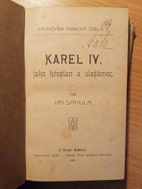 Karel IV. jako křesťan a vlastenec