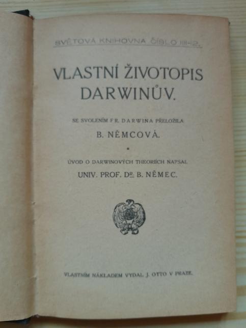 Vlastní životopis Darwinův